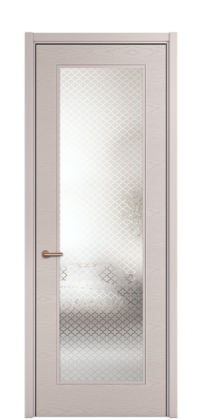 Дверь межкомнатная Плэйн 1 Цвет Пудра Brash Покрытие Эмаль брашированная  Наличник L 50 Цена 49235