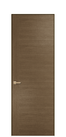 Дверь межкомнатная Ветро 17 Цвет Дуб Шоколад Покрытие ШПОН Дуб с эффектами Наличник Скрытый короб золото Цена 55682