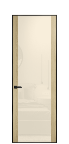 Дверь межкомнатная Ветро 21 Цвет Мадейра янтарь Покрытие ПВХ ПОД ДЕРЕВО Наличник  Скрытый короб золото Цена 68888