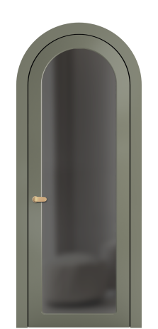Дверь межкомнатная А-Ансе DO Цвет Зеленый Покрытие ЭМАЛИ Эмаль Наличник  AP 90 Цена 113784